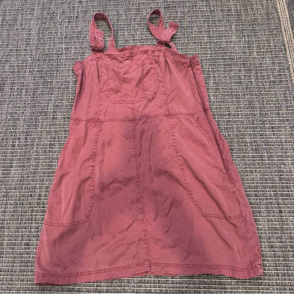Abercrombie & Fitch Rose Pink Tie-Strap Casual Jumper Dress